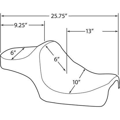 Drag Specialties Predator III Seat - Classic - XL 0804-0734_286544