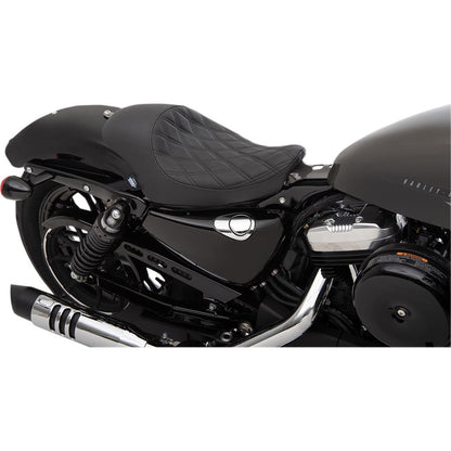 Drag Specialties 3/4 Solo Seat - Double Diamond - Vinyl 0804-0744_286545