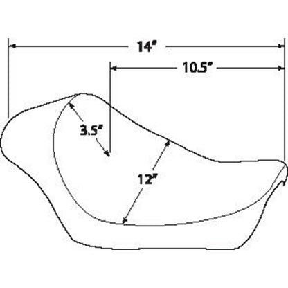 Drag Specialties Solo Seat - Smooth - XL '10+ 0804-0607_286555