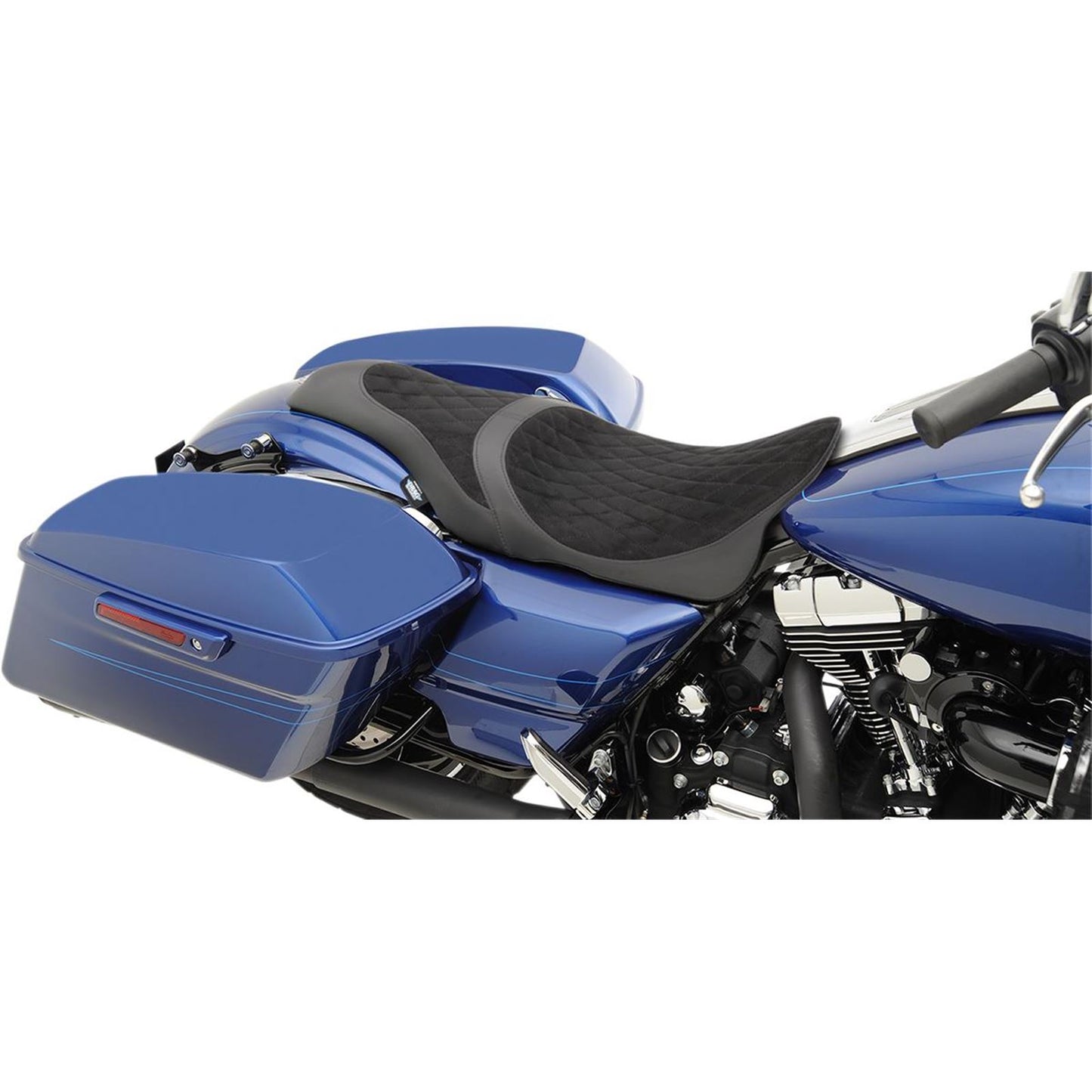 Drag Specialties Caballero Faux Suede Diamond Seat 0801-1038_286600