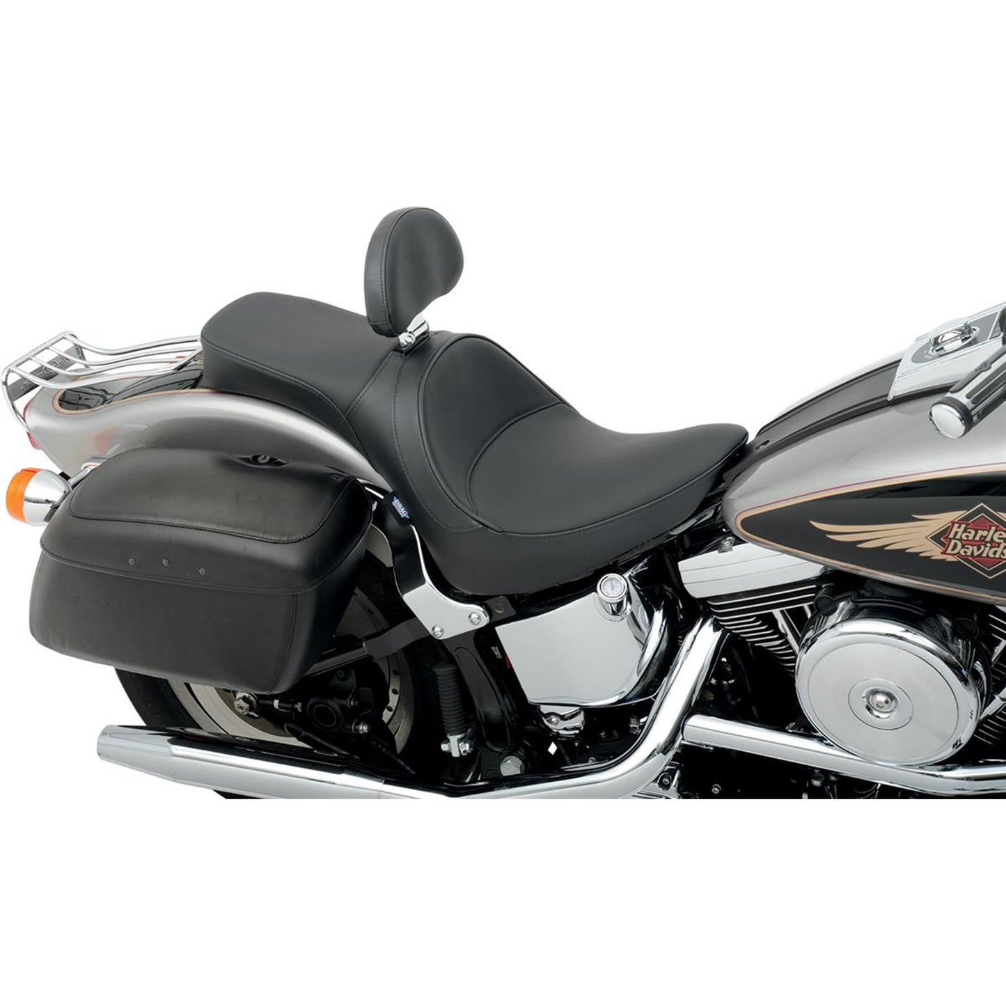 Drag Specialties One Piece Smooth Seat - Driver Backrest - Softail '84-'99 0802-0729_286609