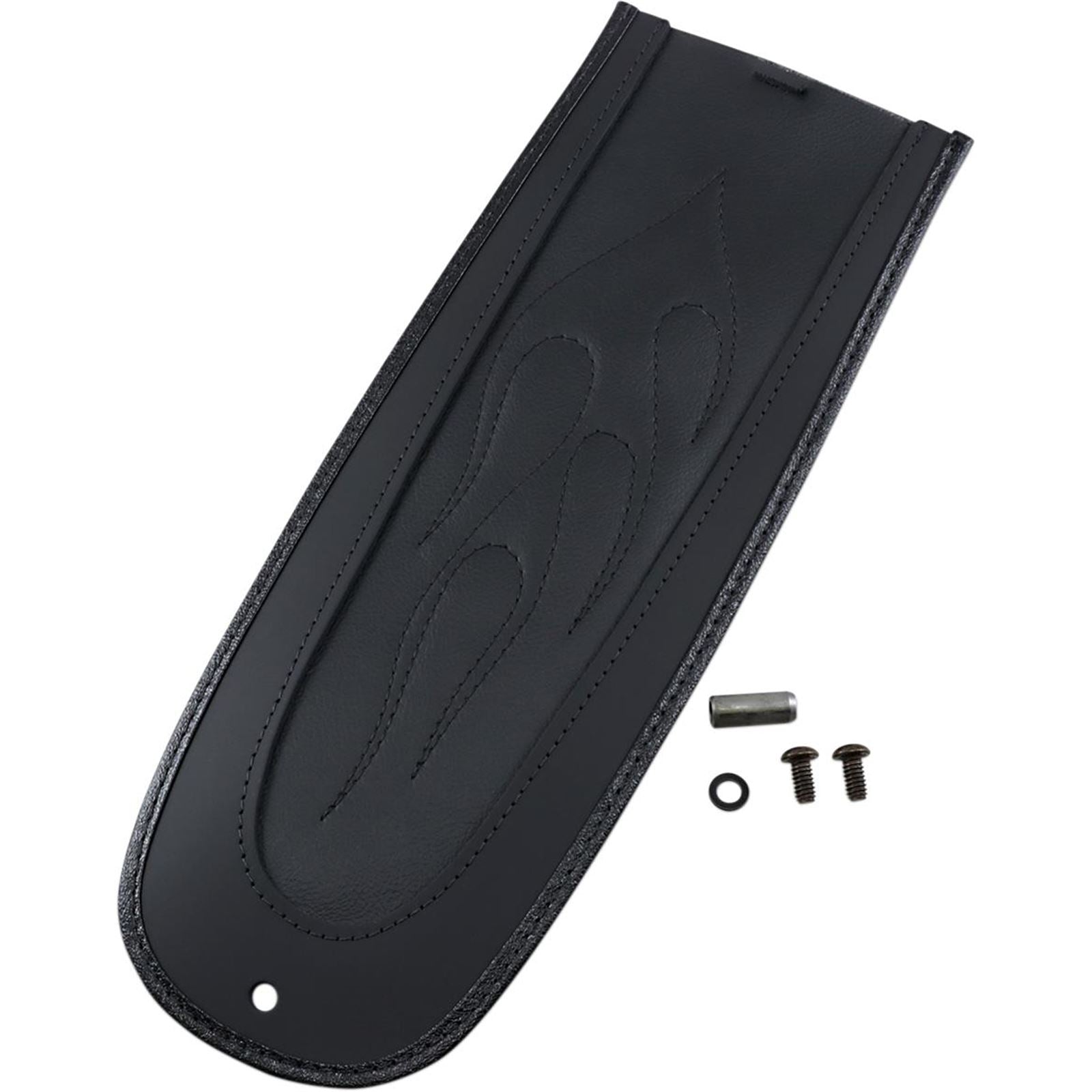Drag Specialties Fender Skin - Flame Stitched Vinyl Center - 15" Lx5.5" W 1405-0152_286632