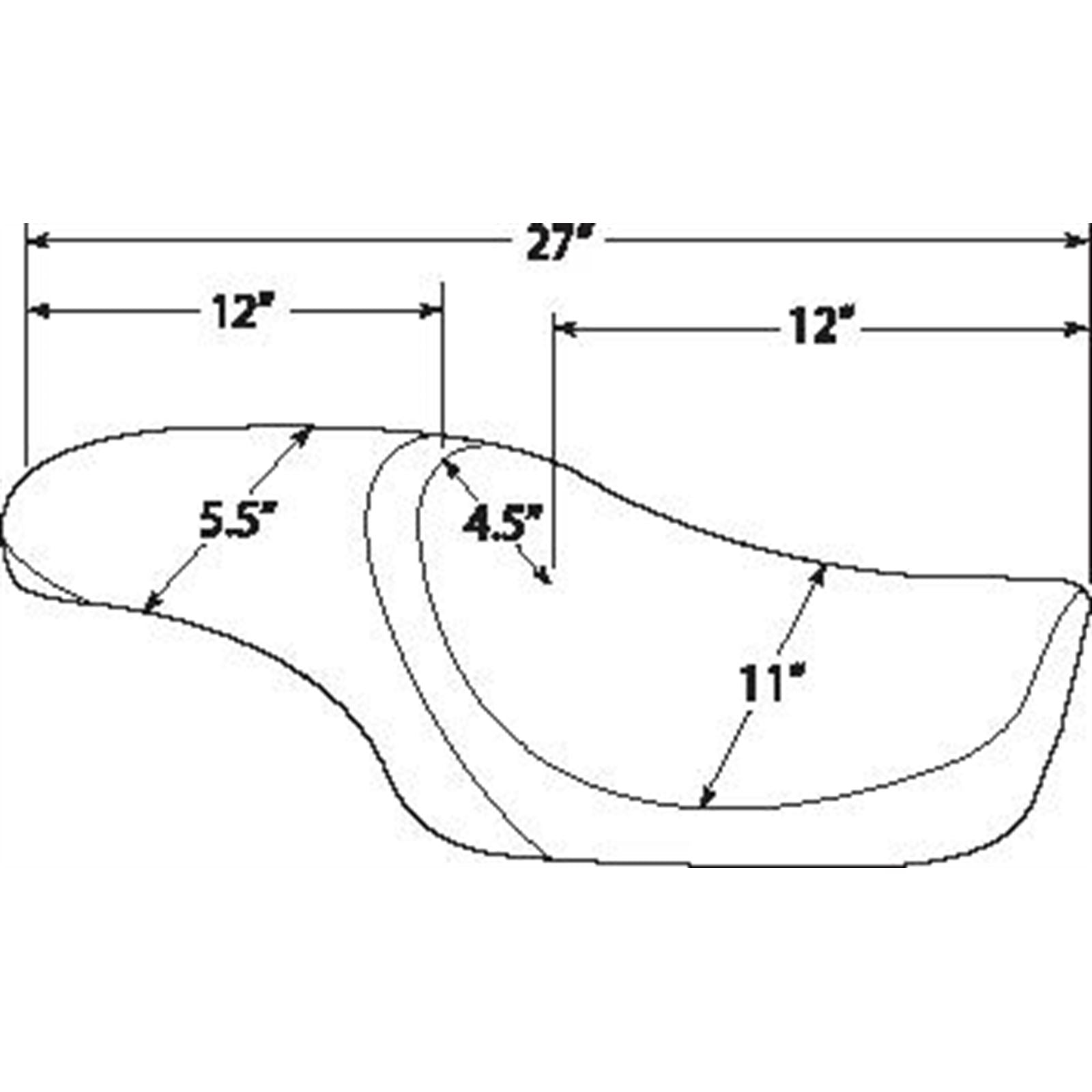 Drag Specialties Predator Seat - XL '04+ 0804-0398_286665