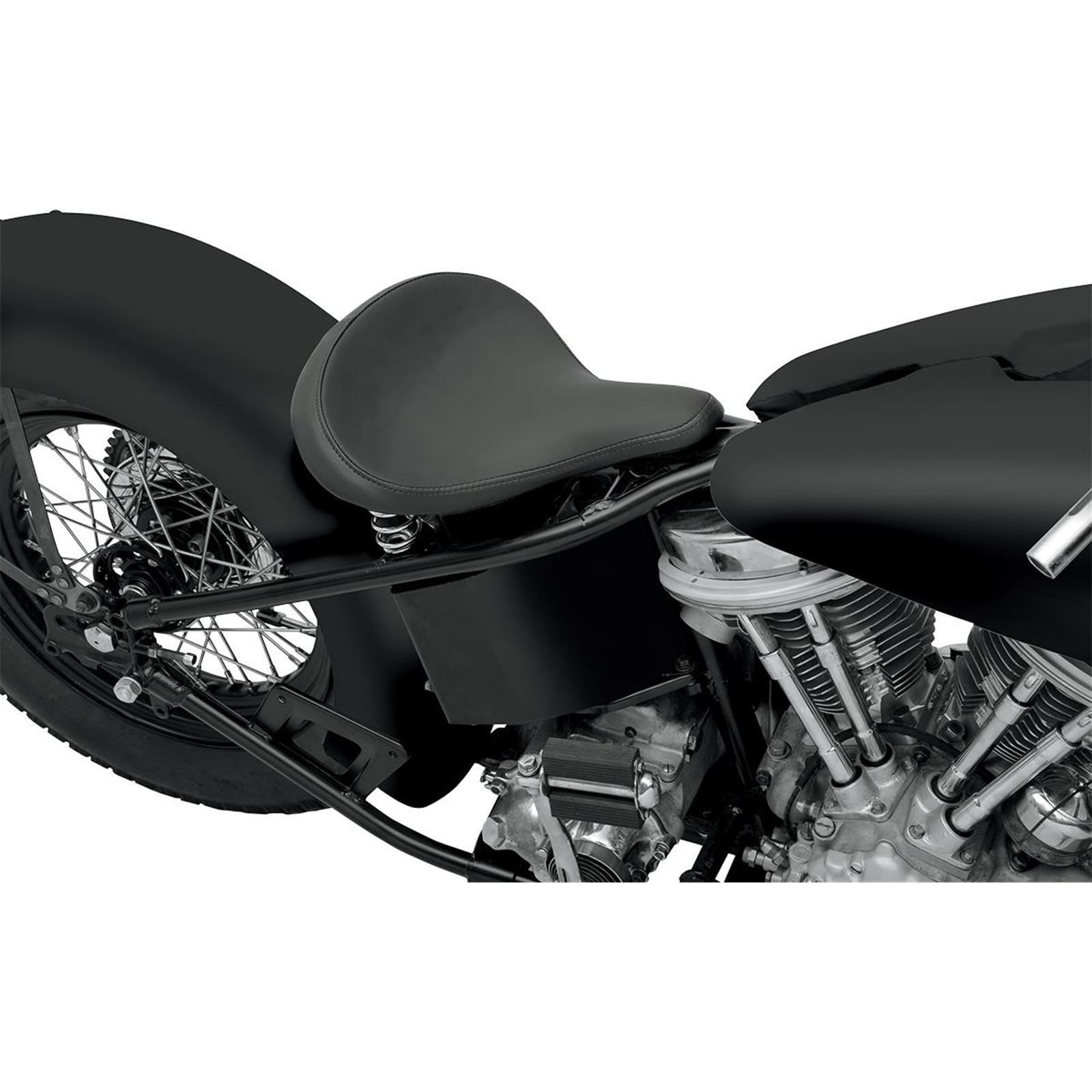 Drag Specialties Solo Seat - Large - Black - Leather 0806-0052_286696