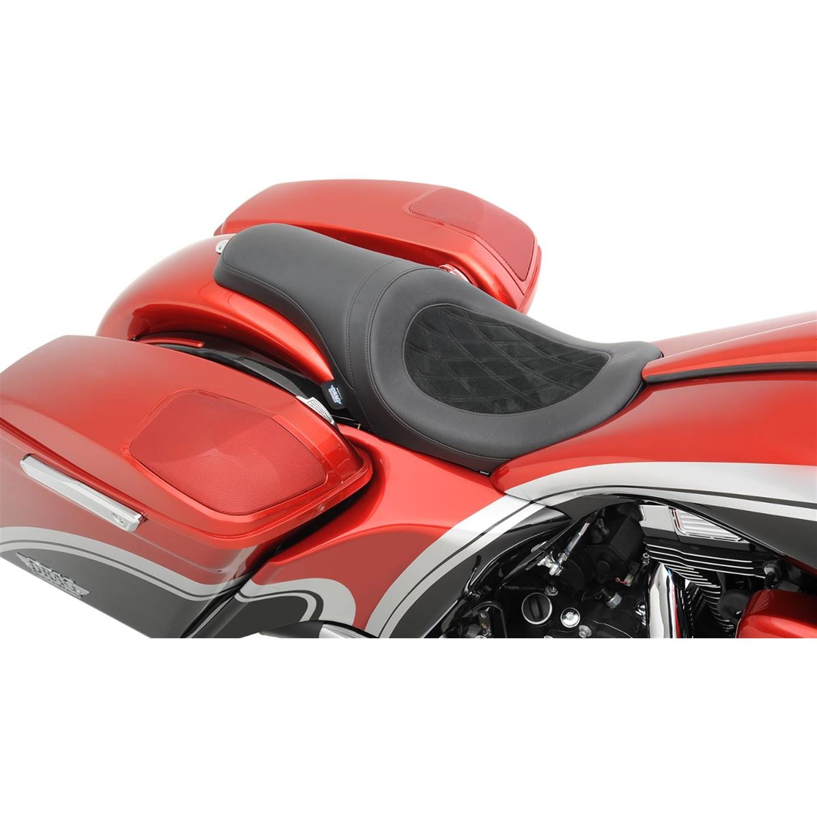 Drag Specialties Predator Seat - Diamond - Yaffe Razor Gas Tank 0801-0975_286716