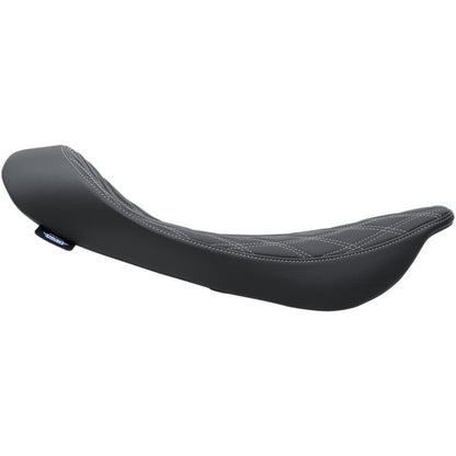 Drag Specialties Low Solo Seat - Double Diamond - Silver Stitch 0801-1156_286761