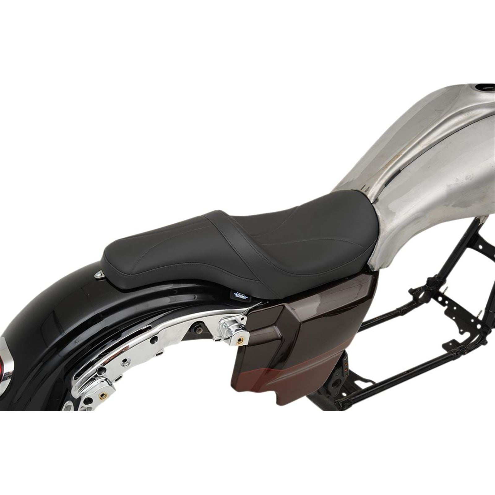 Drag Specialties Predator Seat - Mild Stitched - Yaffe Gas Tank 0801-1073_286789