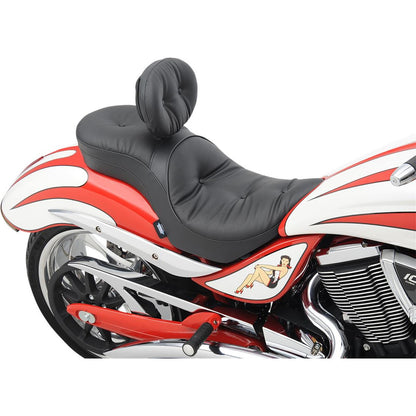 Drag Specialties Low Profile Seat - Driver's Backrest - Pillow - Jackpot 0810-1577_619236