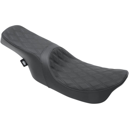 Drag Specialties Predator 2-Up Seat - Double Diamond - Black - FL 0801-1154_286801