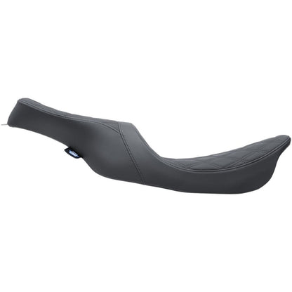 Drag Specialties Predator 2-Up Seat - Double Diamond - Black - FL 0801-1154_286802