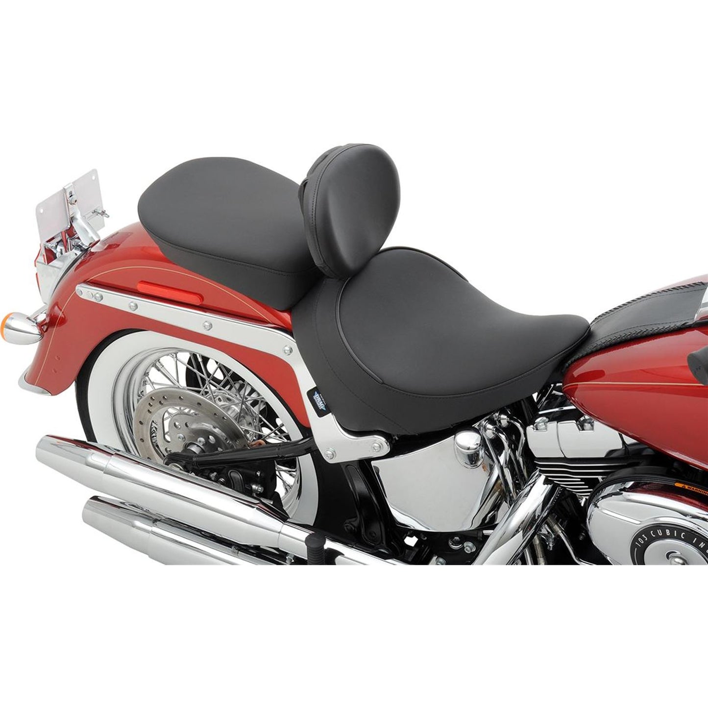 Drag Specialties Solo Seat - Smooth - Backrest - FLST '07-'17 0802-0806_286807
