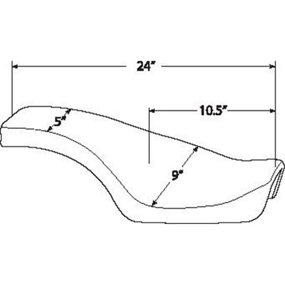 Drag Specialties Spoon Seat - Smooth - XL '57-'78 0804-0325_286819