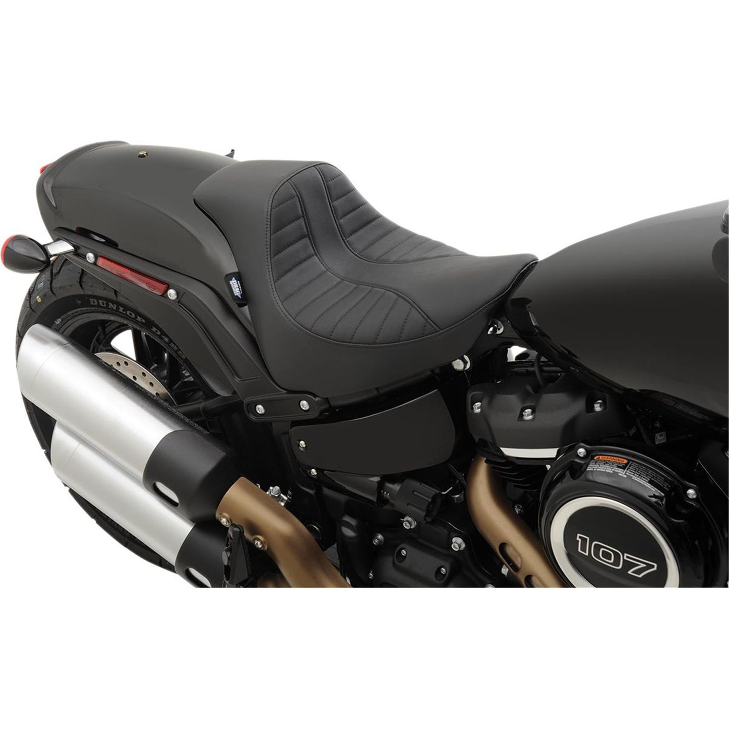 Drag Specialties EZ-Solo Seat - Scorpion Stitch - Vinyl - FXFB '18+ 0802-1128_286828