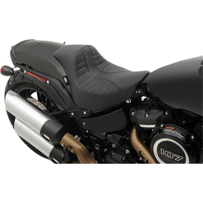 Drag Specialties EZ-Solo Seat - Scorpion Stitch - Vinyl - FXFB '18+ 0802-1128_286828