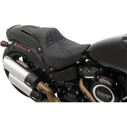 Drag Specialties EZ-Solo Seat - Scorpion Stitch - Vinyl - FXFB '18+ 0802-1128_286829