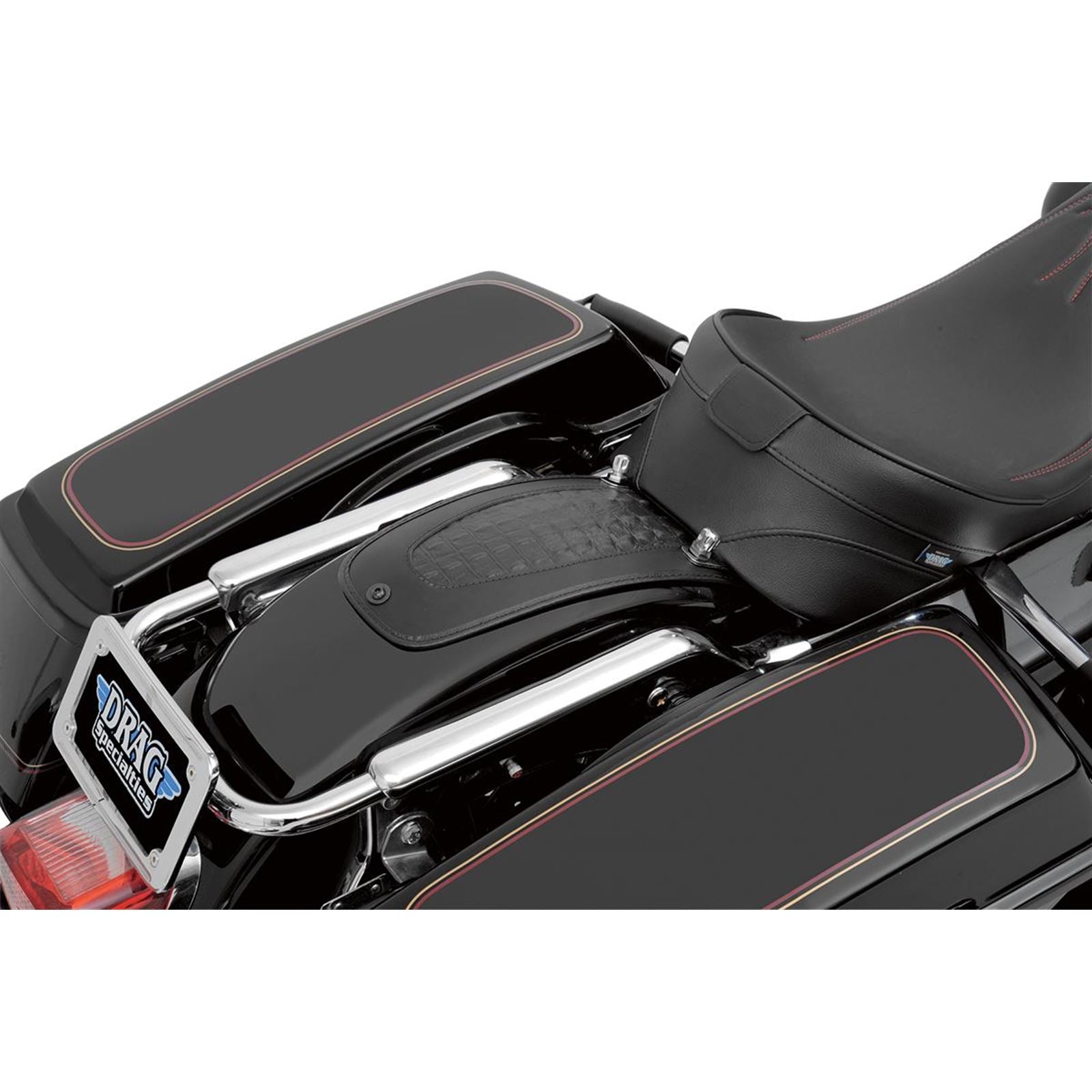 Drag Specialties Fender Skin - Embossed Faux Gator Leather Center - 12" Lx5.5" W 1405-0139_286834