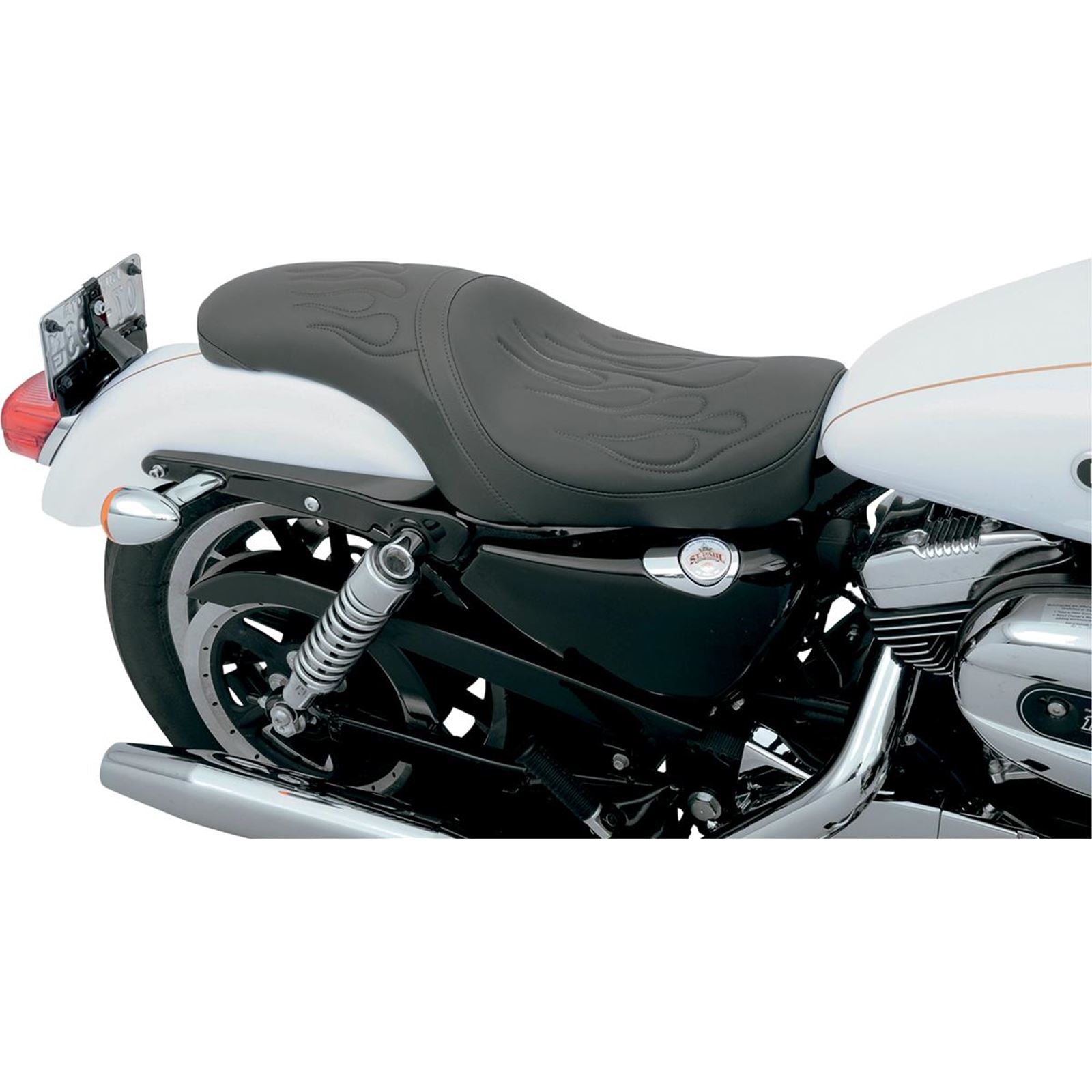 Drag Specialties Predator Seat - Flame Stitched - XL '04+ 0804-0399_286849