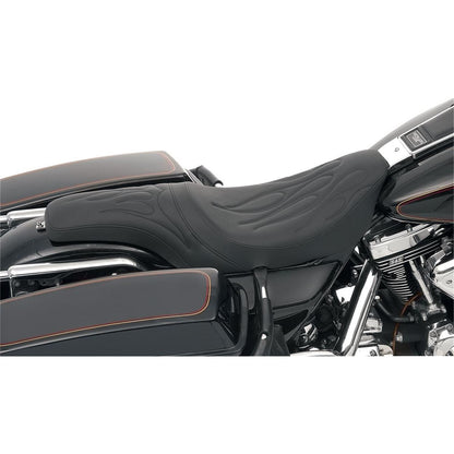 Drag Specialties Predator Seat - Flame Stitched - FLT/HR 0801-0213_286859