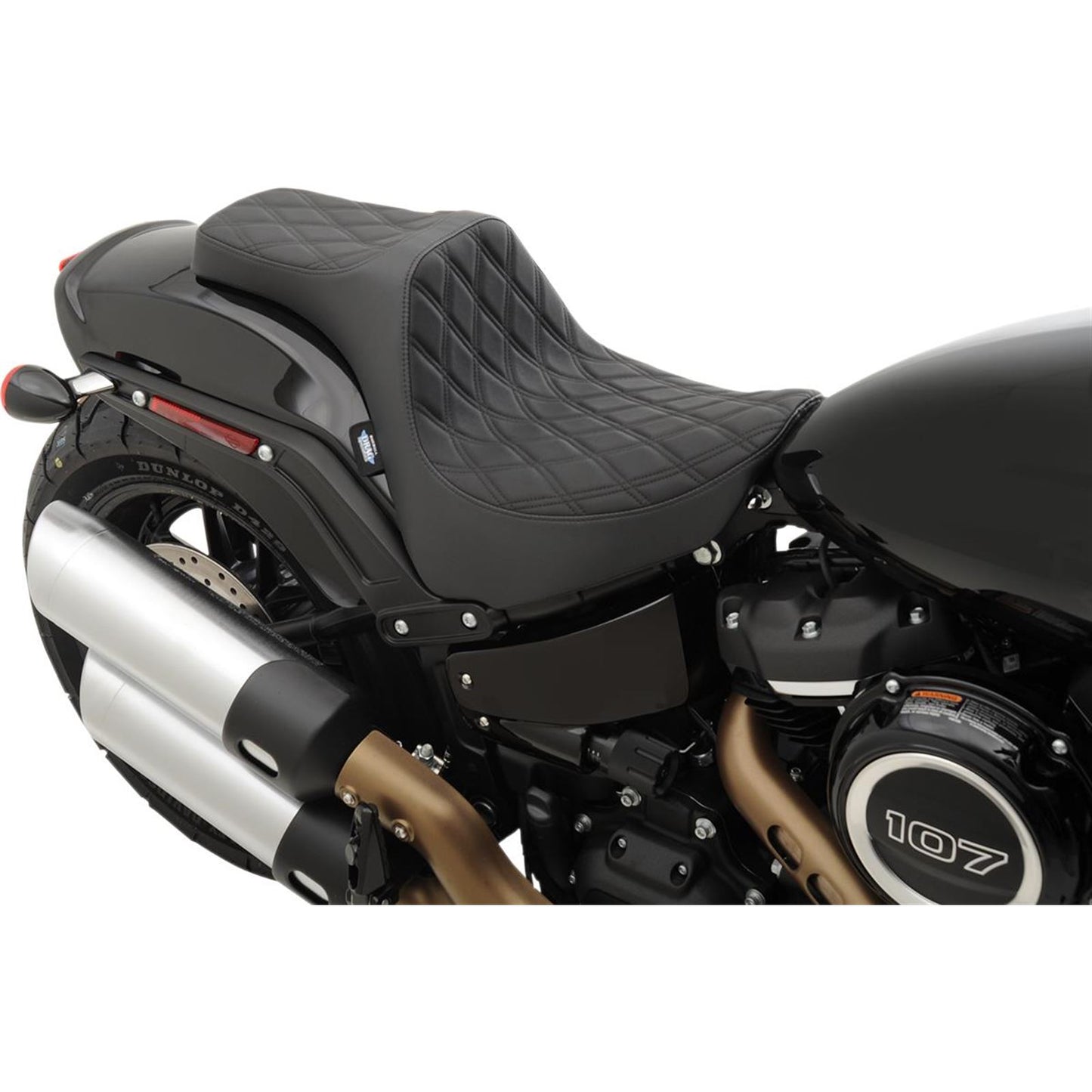 Drag Specialties Predator III Seat - Double Diamond - FXFB 0802-1072_286865