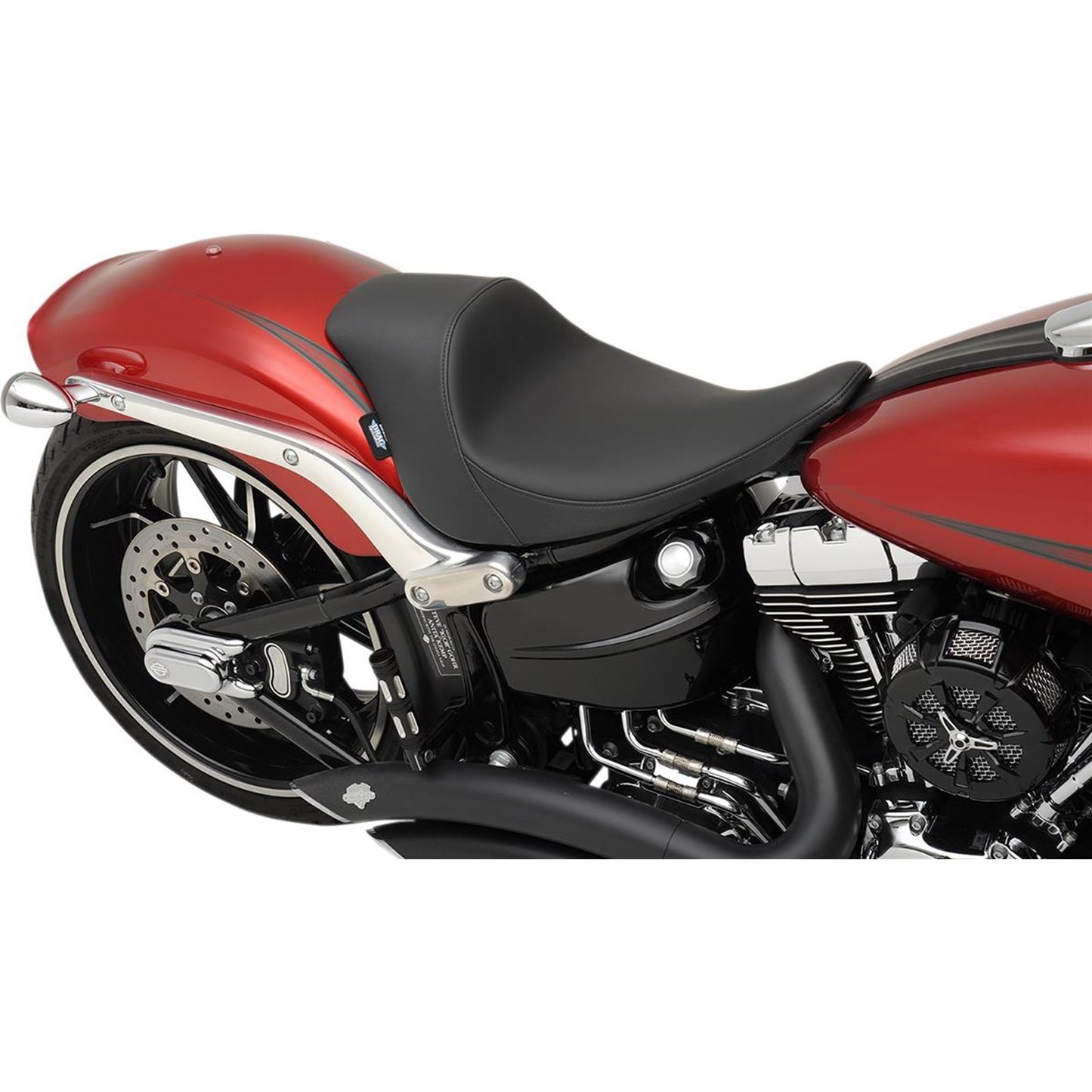Drag Specialties EZ-Solo Seat - Smooth - Solar-Reflective Leather - FXSB 0802-0922_286874