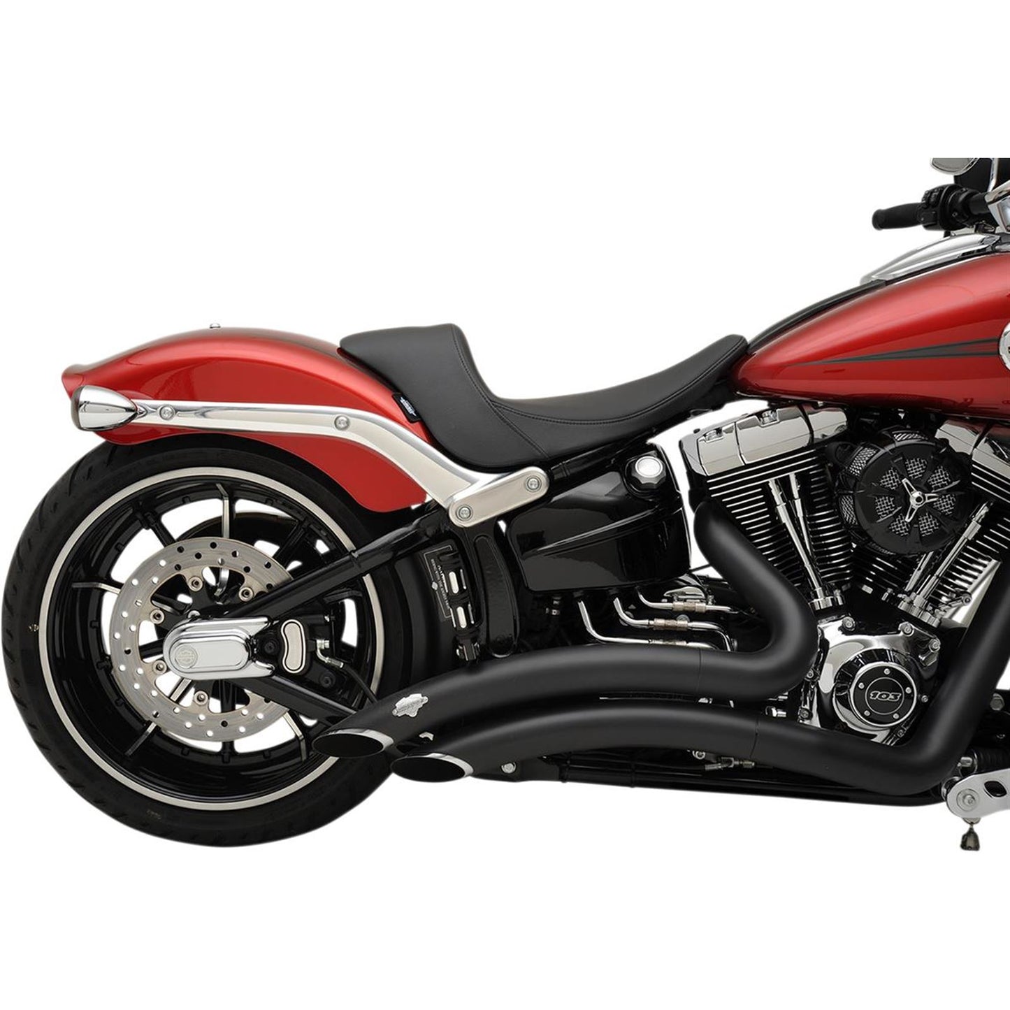 Drag Specialties EZ-Solo Seat - Smooth - Solar-Reflective Leather - FXSB 0802-0922_286875