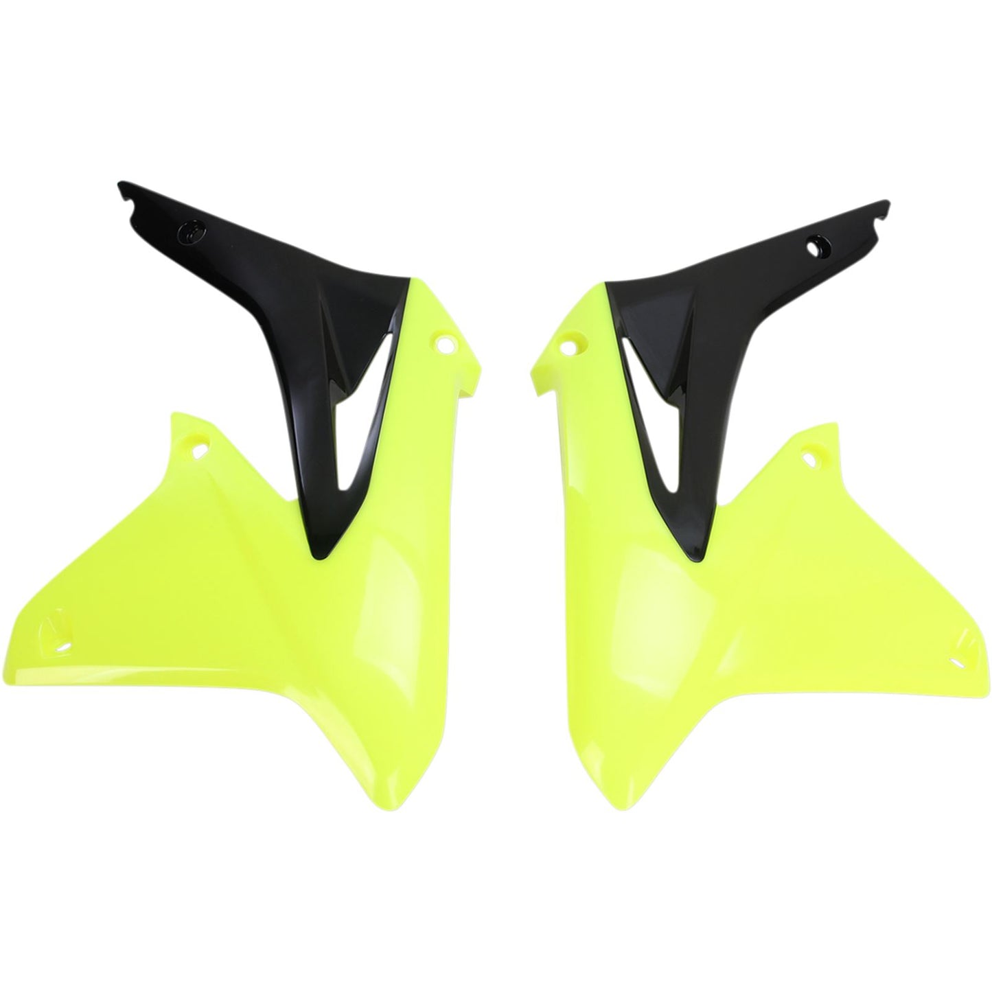 Acerbis Radiator Shrouds - Fluorescent Yellow/Black 2113865137_320014