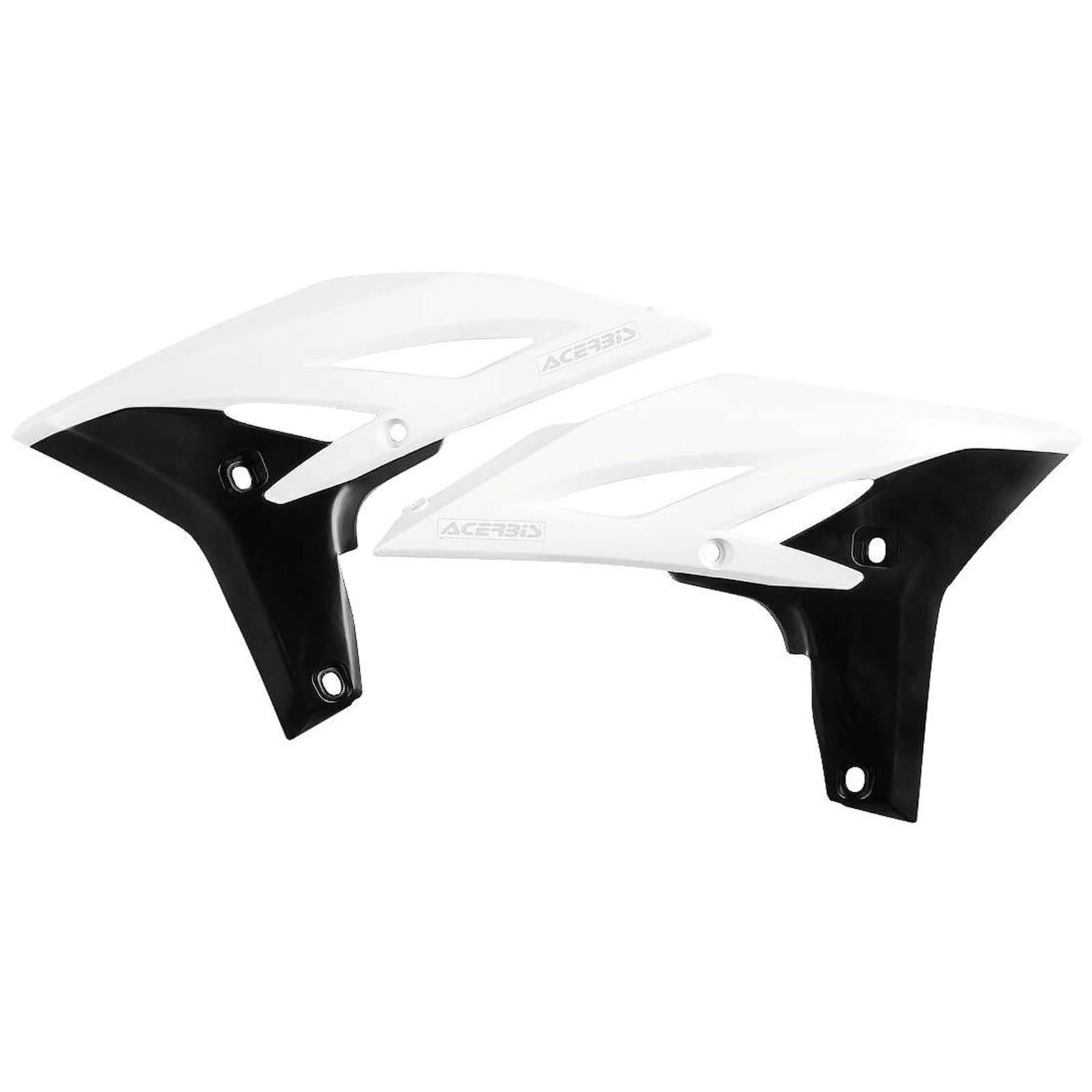 Acerbis Radiator Shrouds White/Black 2171761035_289302