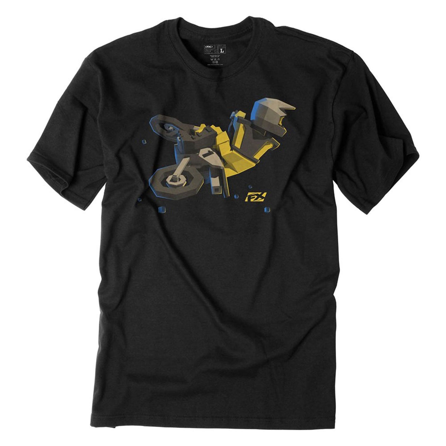 Factory Effex Youth FX Moto Kids Tee Shirt - Black - Large 19-83744_599311