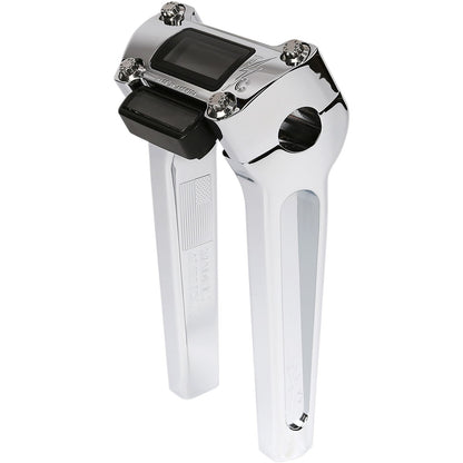 Thrashin Supply Company Chrome 8"  Straight Handlebar Riser with Gauge Cut-Out [MPN: TSC-8025-3]_483331