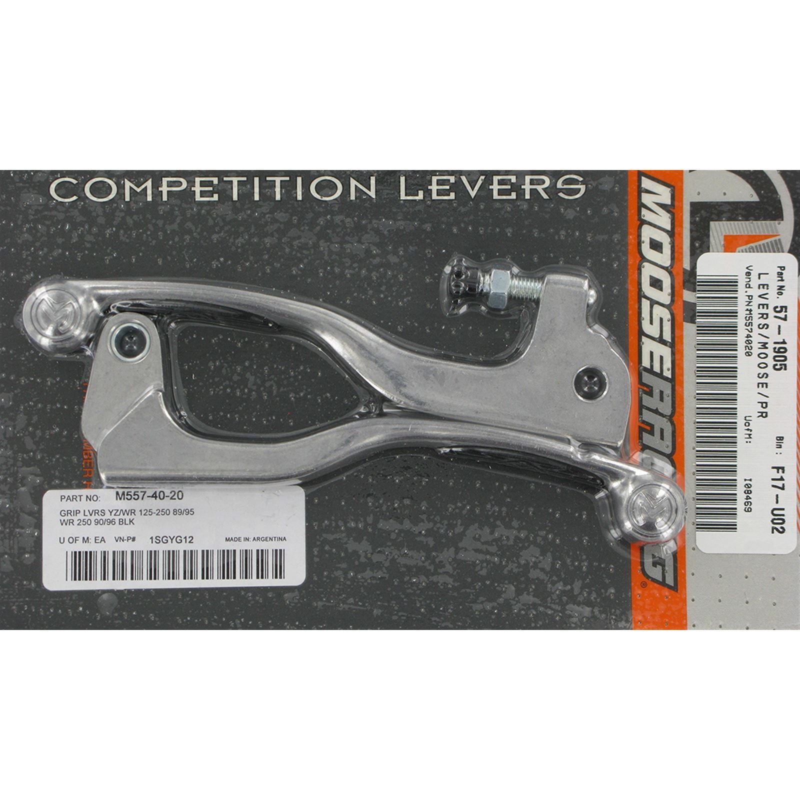 Moose Offroad Black Competition Lever Set for YZ/WR M557-40-20_438833