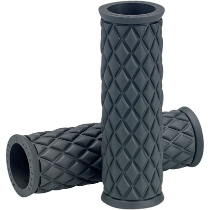 Biltwell Inc. Gray Alumicore Replacement Grips 6706-0501_352937