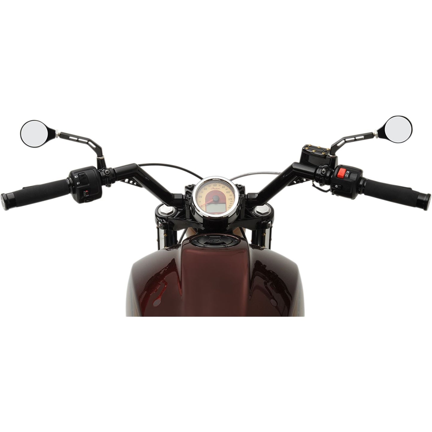 Trask Performance Black V-Line for Indian Scout Handlebar [MPN: TM-2025BK]_485353