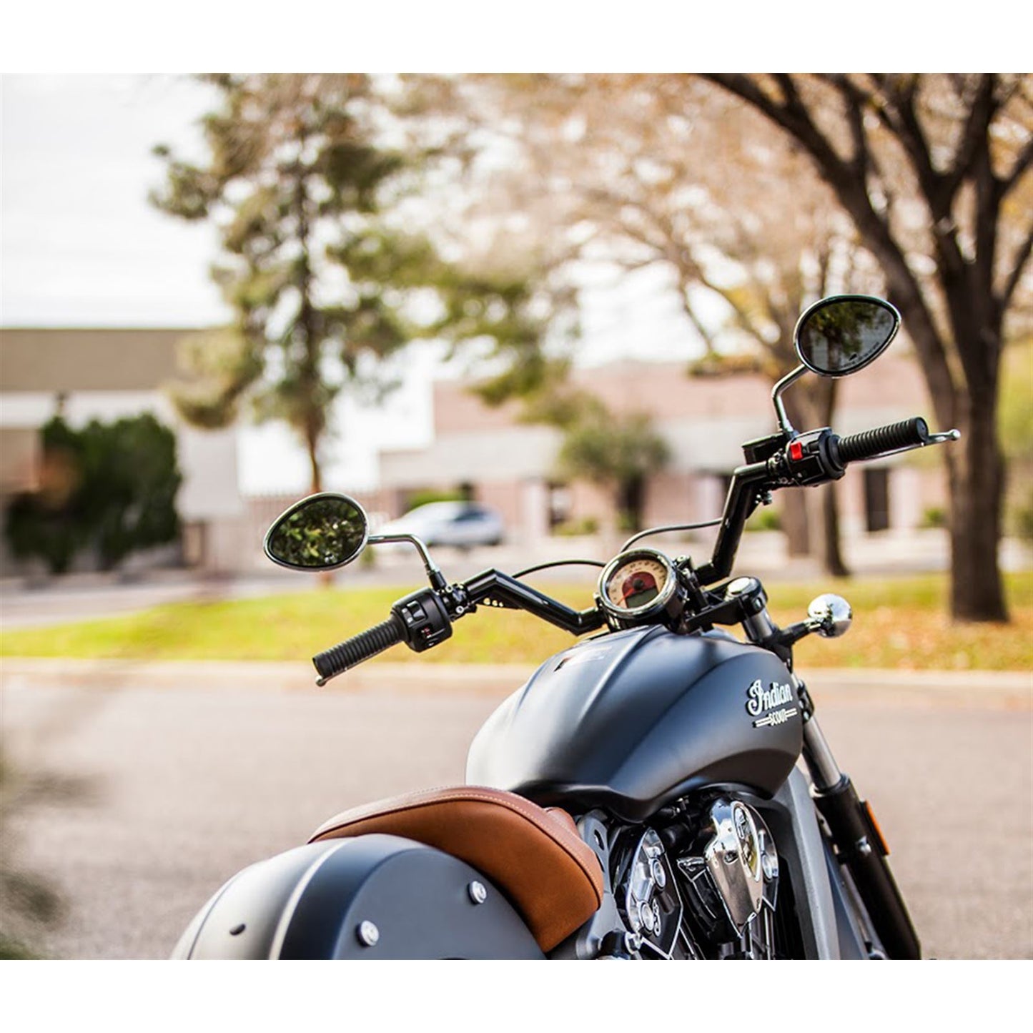 Trask Performance Black V-Line for Indian Scout Handlebar [MPN: TM-2025BK]_485354