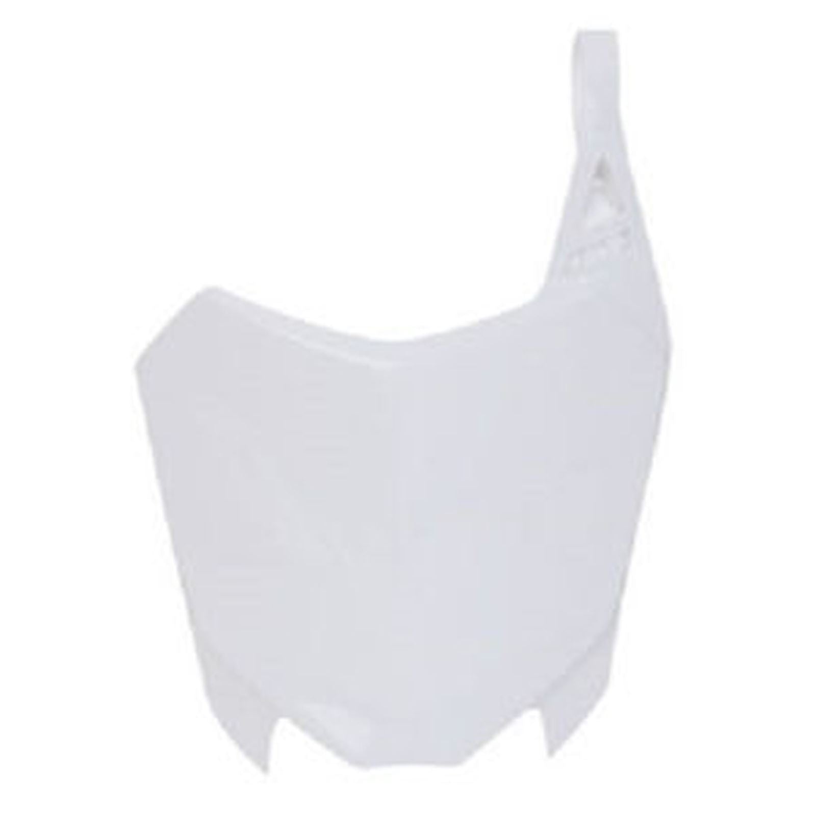 Polisport Front Number Plate - White 8658800002_599384