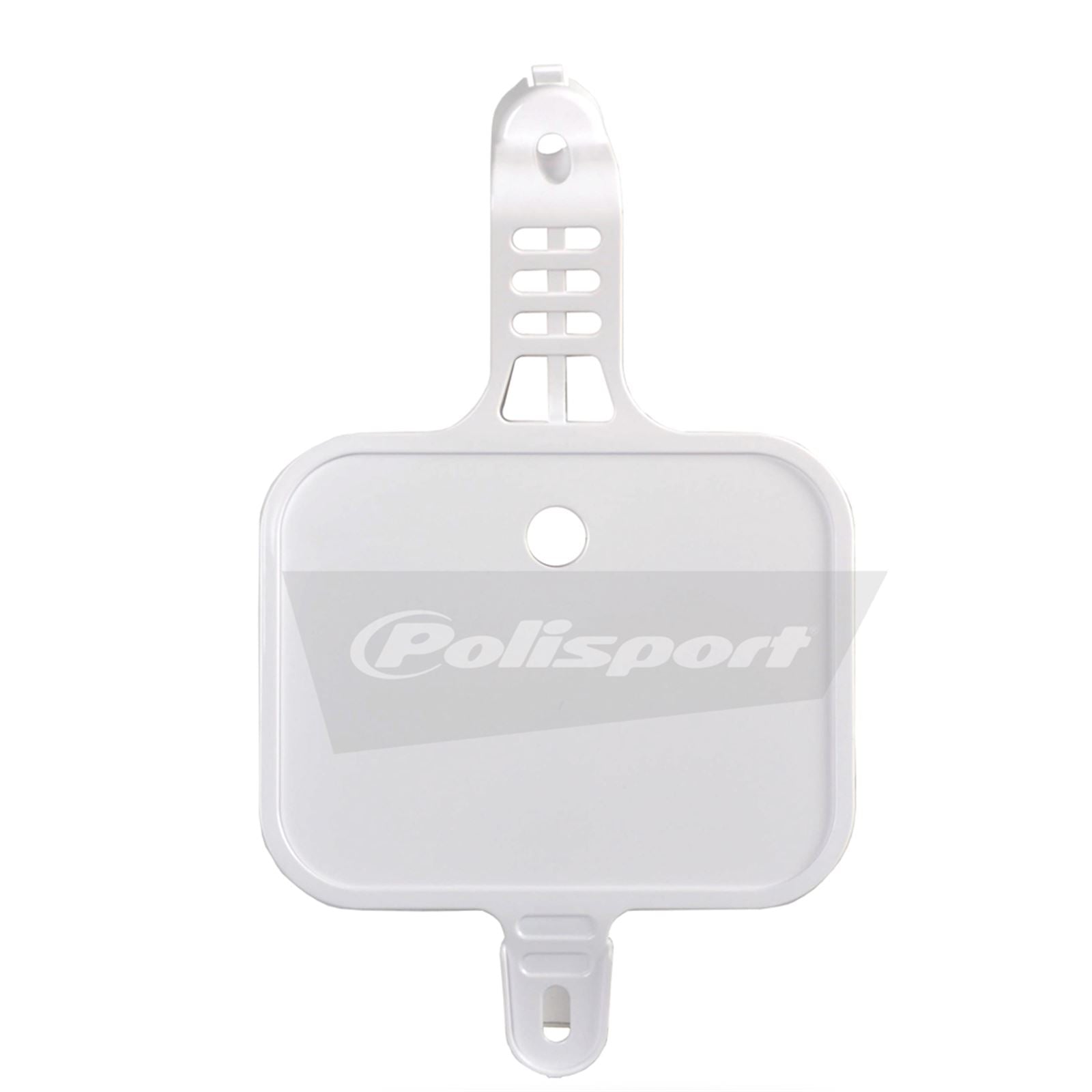 Polisport Front Number Plate - White 8661800001_289531