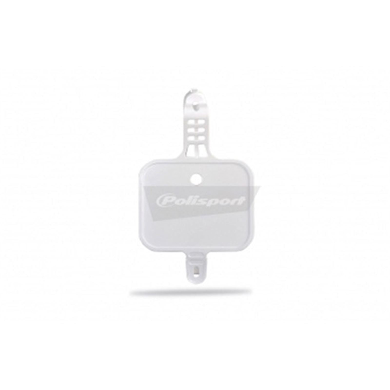 Polisport Front Number Plate - White 8661800001_599386