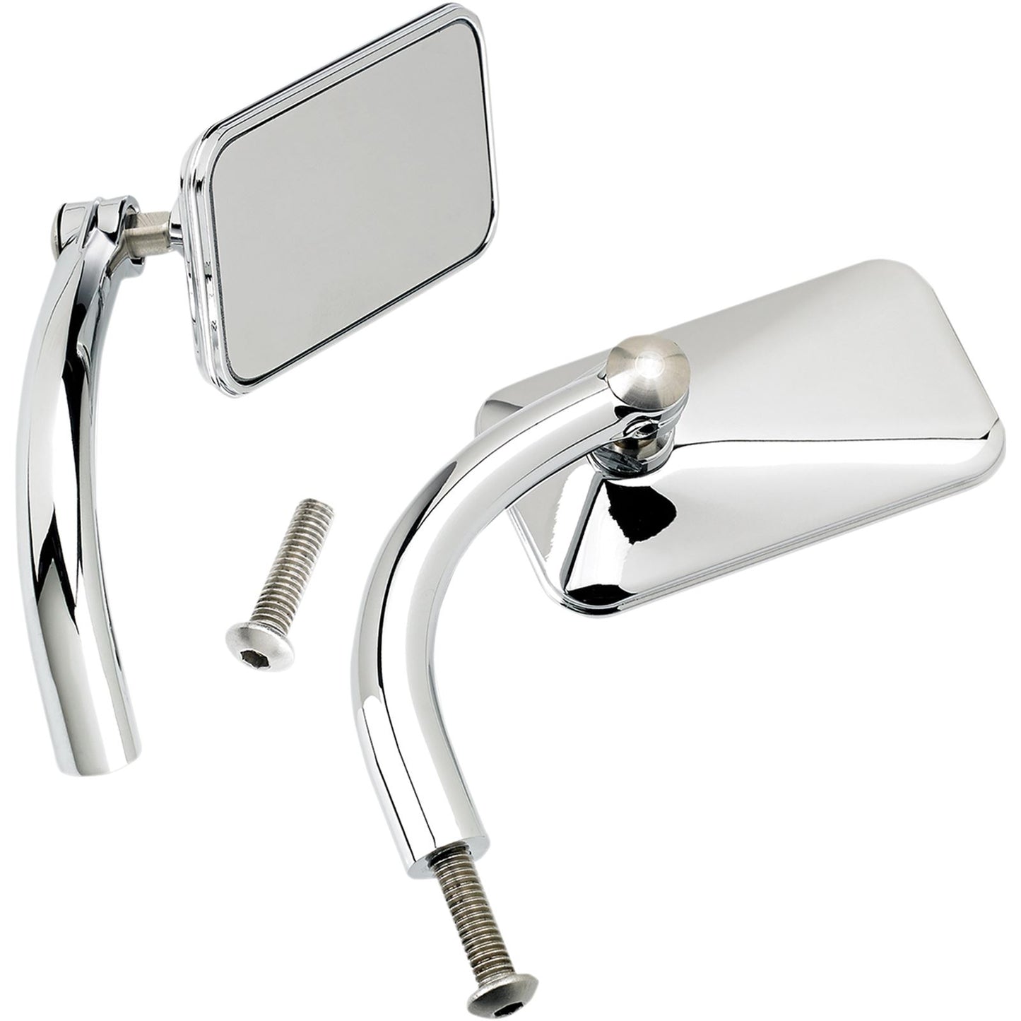 Biltwell Inc. Rectangular Mirrors - Chrome 6502-200-502_353018