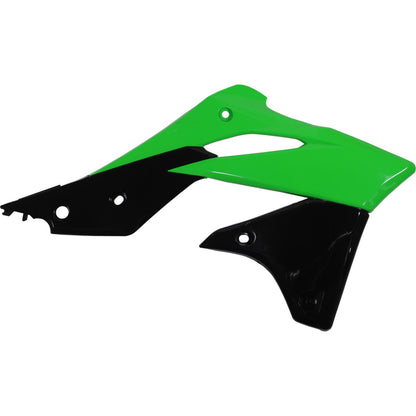 Polisport Radiator Shroud - Green/Black Fits Kawasaki KX250F 8416900001_289544
