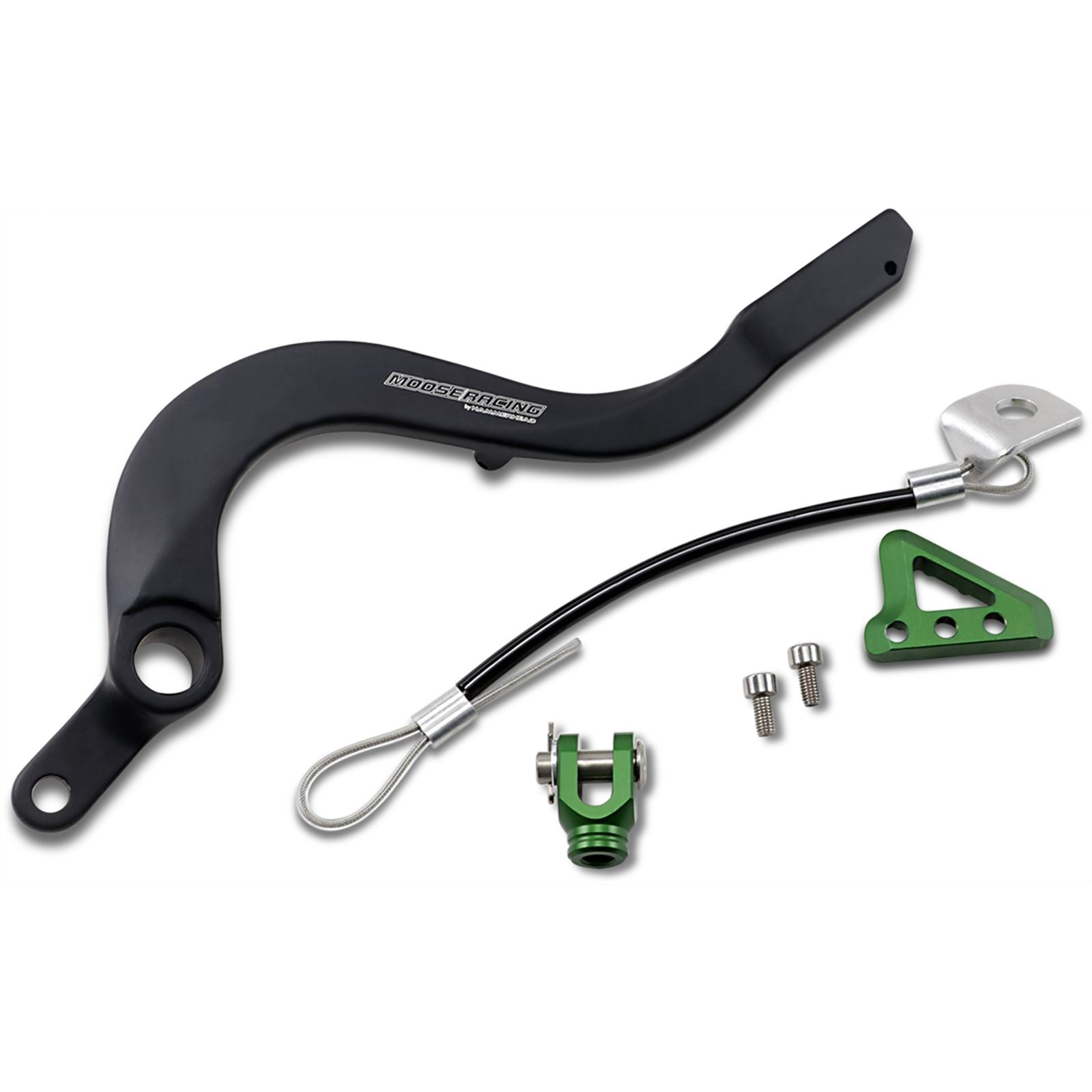 Moose Offroad Brake Pedal - Green - For Kawasaki 1610-0340_436954