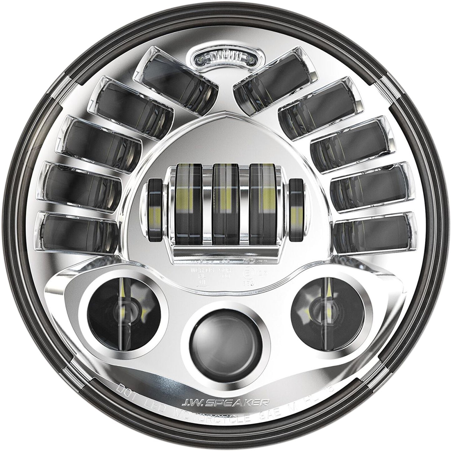 Custom Dynamics Adaptive Headlamp 7" for Harley Davidson - Chrome PB-7A-14-C_367308