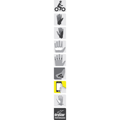 Alpinestars Belize Drystar® Gloves - Black/Grey/Red_333669