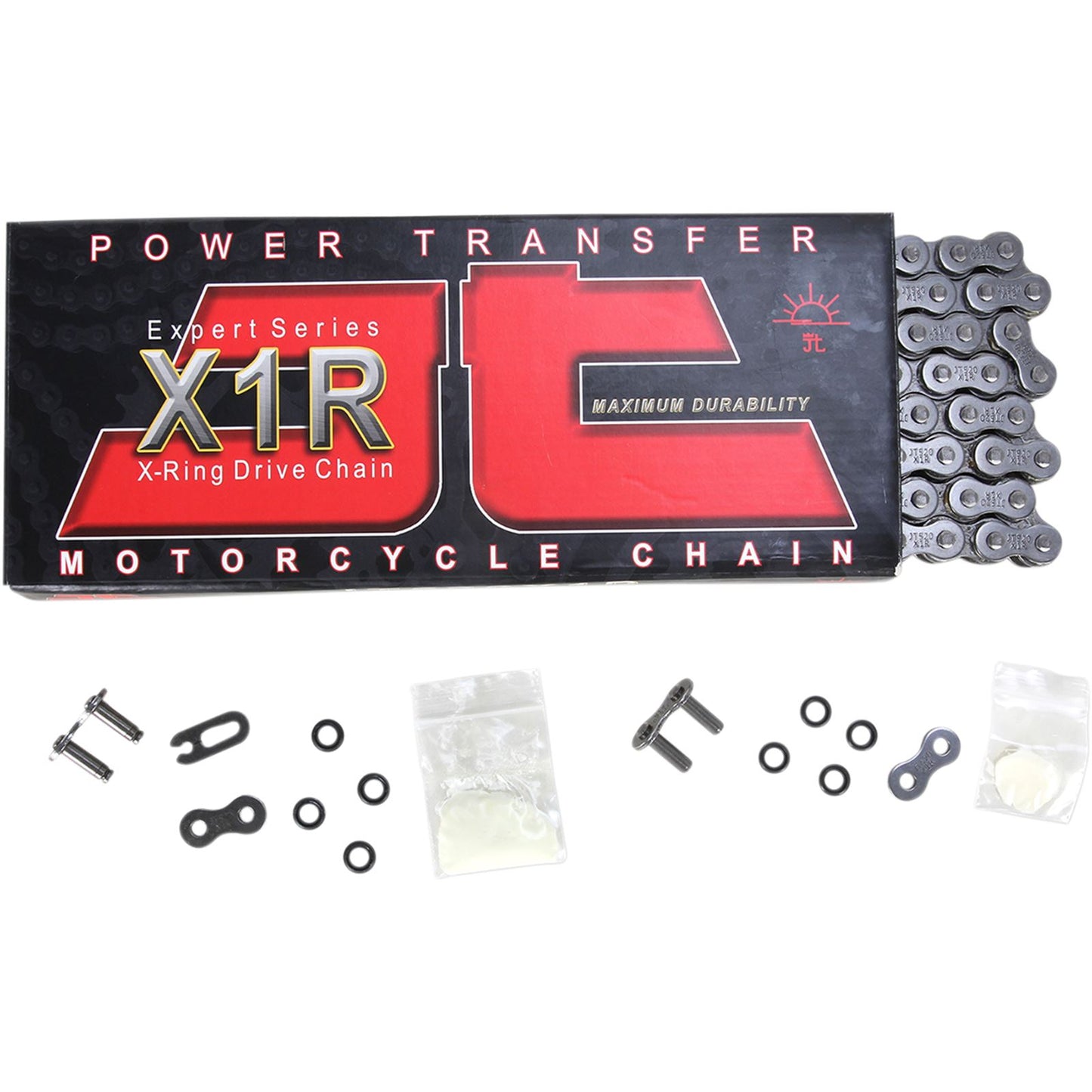 JT Sprockets 520 X1R - Heavy Duty X-Ring Sealed Drive Chain - Steel - 118 Links JTC520X1R118DL_401200