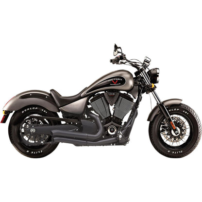 Bassani Manufacturing Pro-Street Exhaust - Black - Turnout [MPN: 6V23DB]_350056