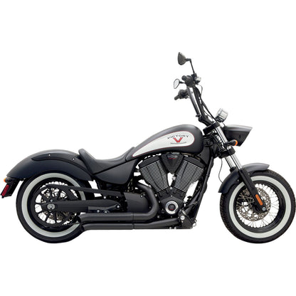 Bassani Manufacturing Pro-Street Exhaust - Black - Turnout [MPN: 6V23DB]_350057