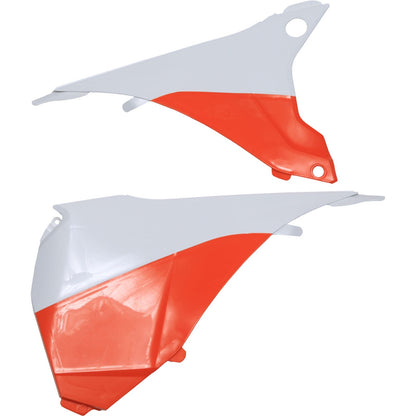 Polisport Airbox Cover Orange/White 8455200001_289663