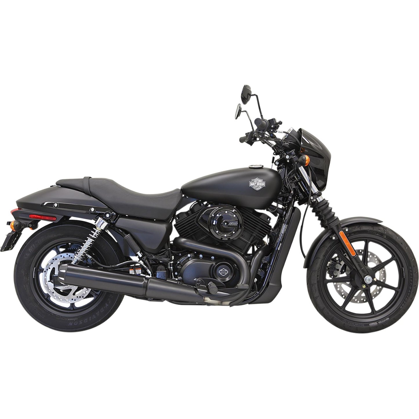 Bassani Manufacturing 4" Black Muffler - Straight - XG500/750 [MPN: 1587RB]_350004