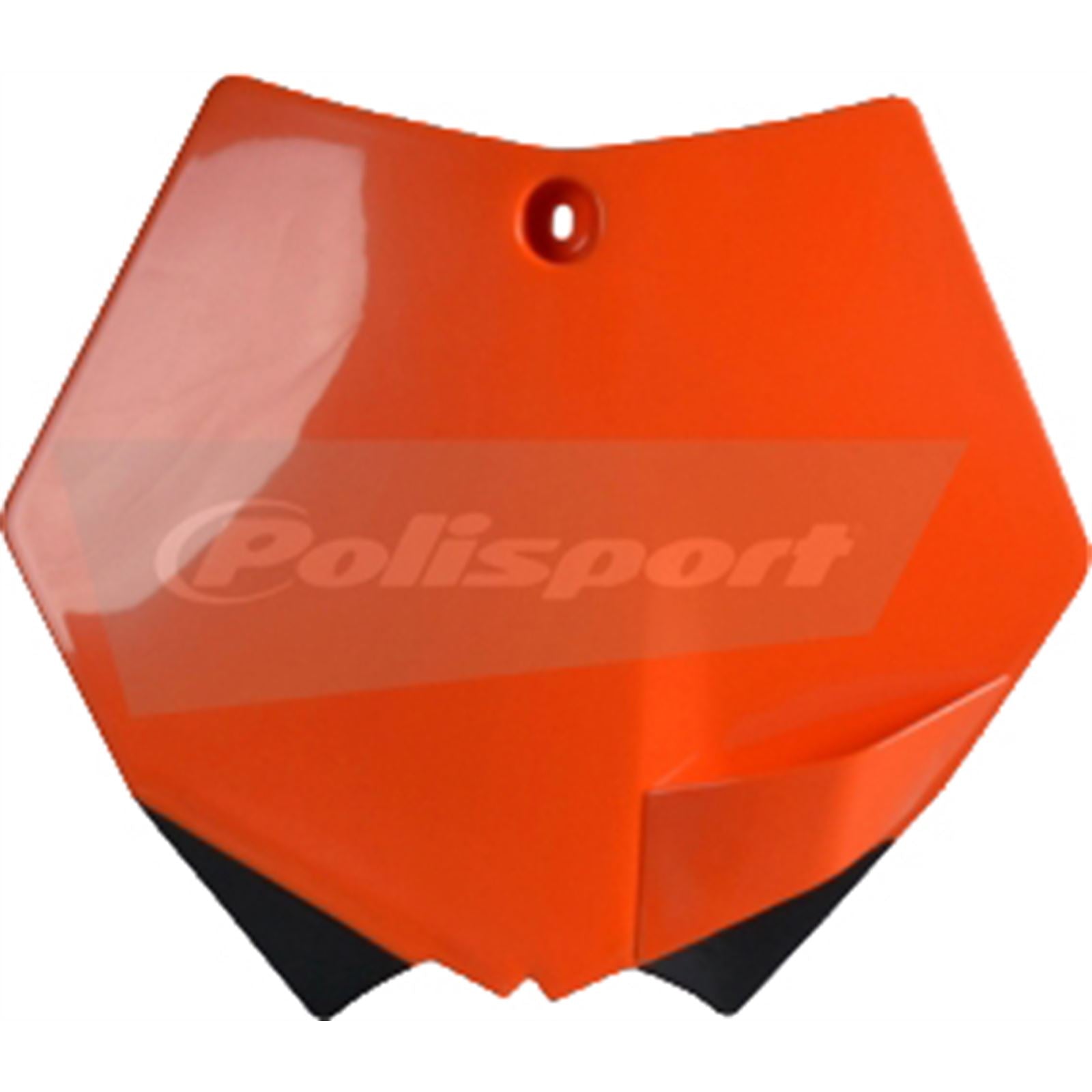 Polisport Front Number Plate - Orange 8664400001_289699