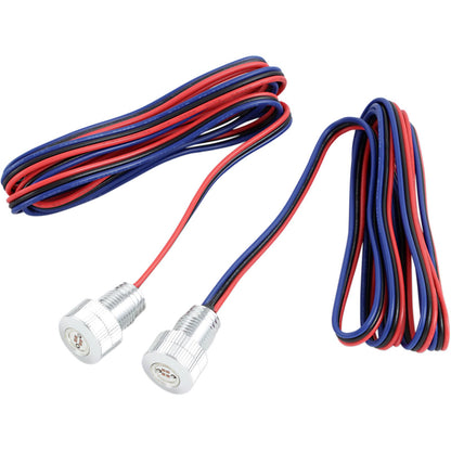 Paul Yaffe's Bagger Nation Super Bright Red LED - Silver [MPN: BOLTS-BRK-S]_452177