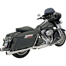 Bassani Manufacturing Megaphone Mufflers - Chrome/Polished - Tapered - Performance Baffle [MPN: FLH-517L]_349948