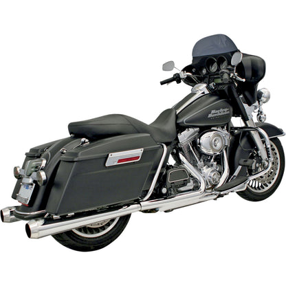 Bassani Manufacturing Megaphone Mufflers - Chrome/Polished - Tapered - Performance Baffle [MPN: FLH-517L]_349948